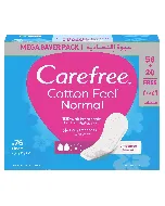 Carefree Female Napkins Cotton 76 Pc 8 C