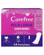 Carefree Female Napkins Plus Large Light Scent 44+20 Pc 5 C