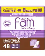 Fam Female Napkins With Wings Folded Compressed Night 48*6 C