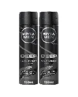 Nivea Deoderant Spray Men Deep Black Carbon 150 Ml