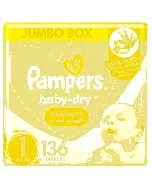 Pampers Baby Diapers Jumbo Box (1) 136 P