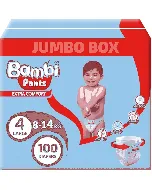 Sanita Bambi Baby Diaper Pants (4)(L 8-14 C)(4*100) Jumbo Box