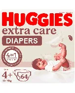 Huggies Baby Diapers Extra Care (4+) 64*2C