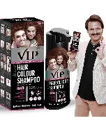 Vip Hair Color Shampoo 5 In 1 Brown 180 Ml