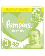 Pampers Baby Diapers Jumbo (3) 4-9 C 46*3 C