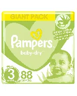 Pampers Baby Diapers Giant (3) 4-9 C 88-84*2 C