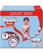 Sanita Bambi Baby Diaper Pants (4)(L 8-14 Kg)(4*84) Box