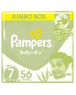 Pampers Baby Diapers Jumbo Box (7) 56 P