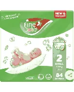 Fine Baby Diaper Mega (2) 84*2 Pk