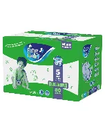 Fine Baby Diaper Jumbo Double (5) 80 P Box