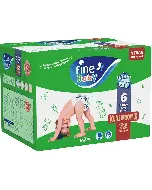 Fine Baby Diaper Jumbo Double (6) 72 P Box
