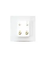 Earring Medical Malaysian Round White