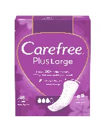 Carefree Female Napkins Plus Large Light Scent 48 Pc 6C