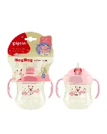 Pigeon Magmag Straw Cups Pink 200Ml