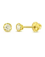 Caflon Gold Pearl Medical Earrings (Colored)