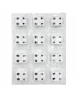 Caflon Colored Silver Medical Earrings