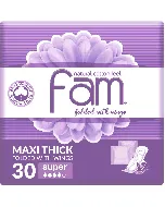 Fam Female Napkins With Winges Folded Compressed Super 30*8 C