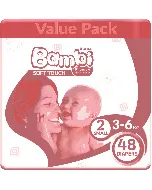 Sanita Bambi Baby Diapers Economy (2) 48*3 C