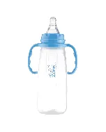 Baby Zone Feeding Plastic Bottle Ribbed Handle 240 Ml 8517
