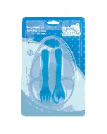 Baby Zone Food Plate + Spoon + Fork 8441