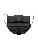 Face Mask Cloth Tissue Cotetd Black Colour 1P