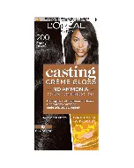 Loreal Hair Color Casting Creme Gloss No Ammonia Dark Black 200