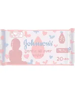 Johnson Baby Wipes Gentle Cleansing All Over Skin 20 P 12C