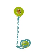 Baby Zone Pacifier With Chain From 0-6 Months 8173