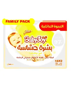 Babyjoy Wet Wipes Kids Sensitive Skin Unscented 48*3*6C Offer