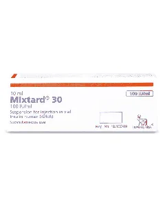 Mixtard 100 Iu/Ml Vial 10 Ml Ref