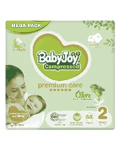 Babyjoy Baby Diaper Olive Premium (2) Small 68 P * 3 C