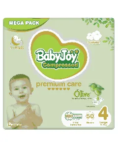 Babyjoy Baby Diaper Olive Premium (4) Large 50 P * 3 C