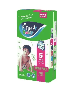 Fine Baby Diaper Mega (5) 56*4 Pk