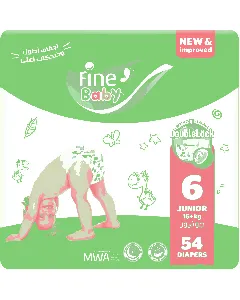 Fine Baby Diaper Mega (6) 54/66*4 Pk