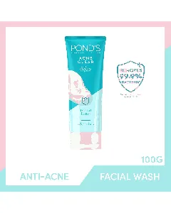 Ponds Facial Wash Foam Acni Clear 100 Gm