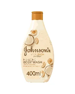 Johnson Vita-Rich Body Wash Yogurt & Peach & Coconut 400 Ml