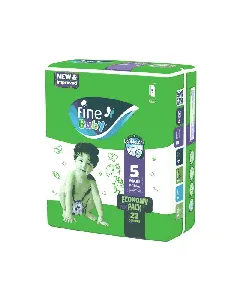 Fine Baby Diaper Economy (5) 22*8 Pk