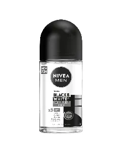 Nivea Deoderant Roll Men Invisible Black & White Fresh 50 Ml