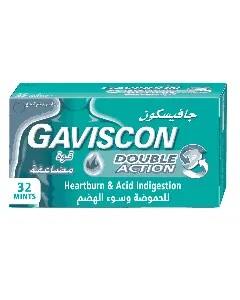 Gaviscon Double Action Pepperment Tablet 32 P