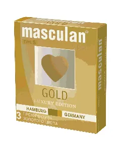 Masculan Condom Gold Luxury Edition 3 P * 16 C