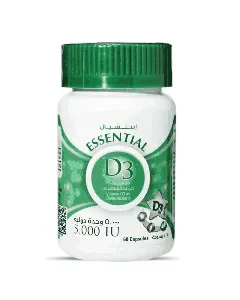 Essential Vitamin D3 5000 Iu Capsule 60 P