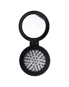 Rose Aroma Hair Brush Foldable With Mirror 4724