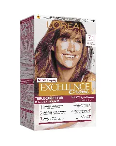 Loreal Hair Color Excellence Creme Ash Blonde 7.1