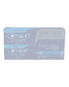 Crest Tooth Paste 3D White Deluxe Arctic Fresh 75 Ml * 2 Offer 25% Off