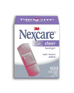 3M Nexcare Sheer Bandages One Size 100 P 656-100