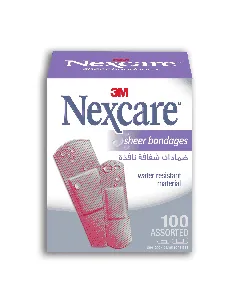 3M Nexcare Sheer Bandages Assorted Size 100 P 658-100