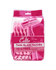 Colier Twin Blad Disposable Razors For Women 10+6 P