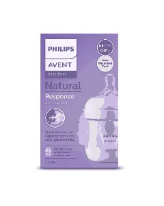Avent Feeding Bottle Classic Natural Response Plastic Anti Colic With Airvent 125 Ml