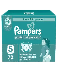 Pampers Baby Diapers Pants Jumbo Box (5) 72P