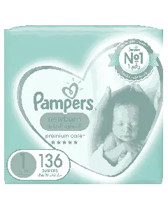 Pampers Baby Diapers Premium Care Giant (1) 136*2 C
